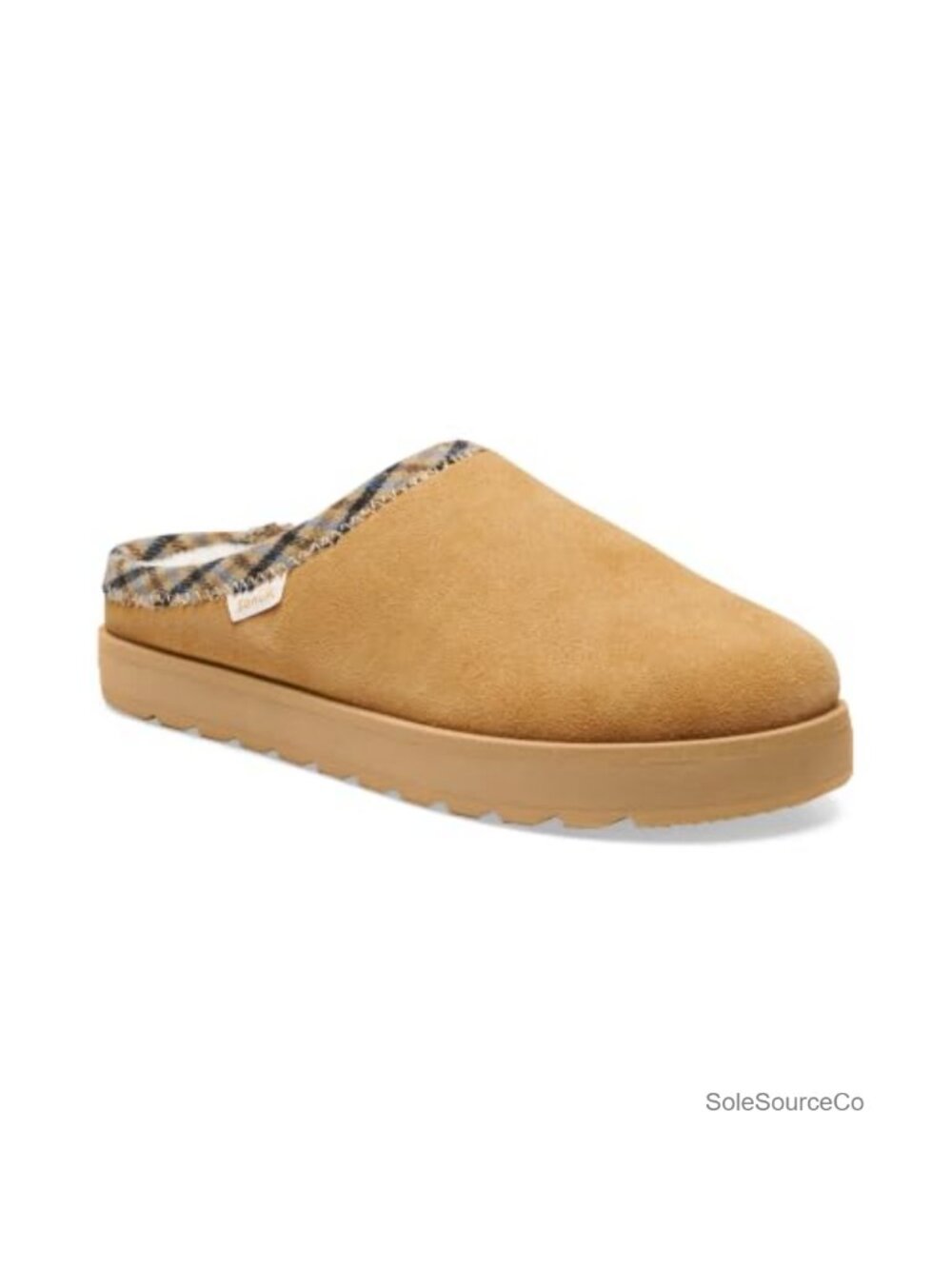 Women's Faux Shearling Mule Slippers with Yoga Mat Footbed - Cozy & Warm
